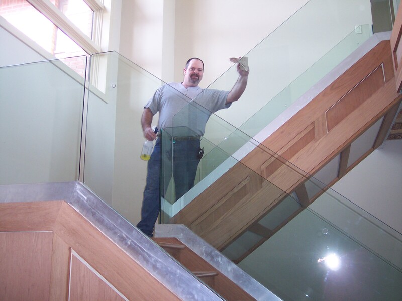 House Stairs Glass Railings replacement